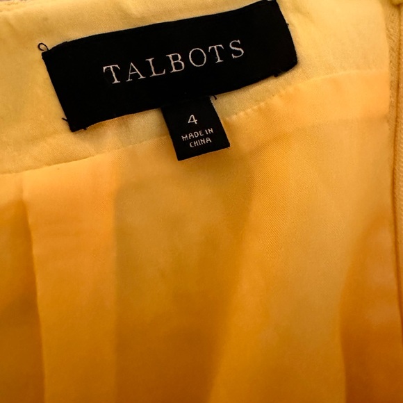 Talbots Yellow Floral Lace Pencil Skirt, size 4 - Picture 4 of 5
